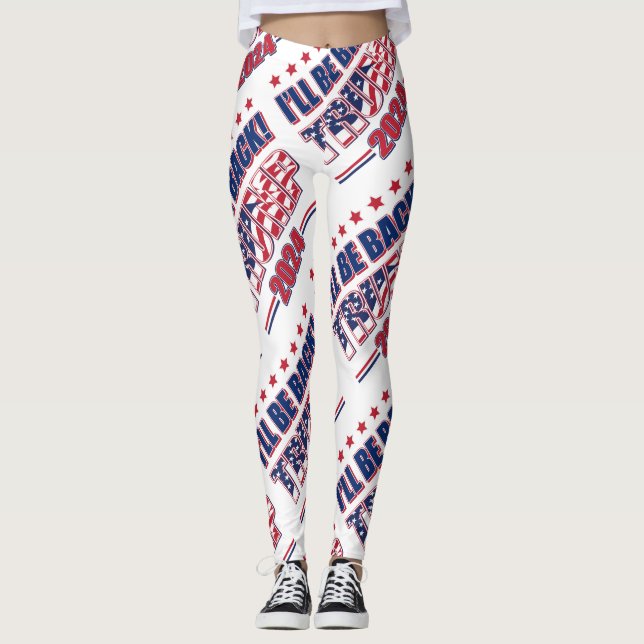 Trump 2024 kommer tillbaka leggings (Framsida)