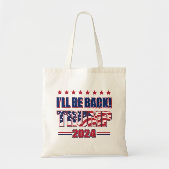 Trump 2024 kommer tillbaka tygkasse (Framsidan)