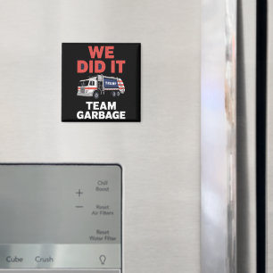 Trump 2024 Lastbil Skräp Vi Gjorde Det Team Skräp Magnet