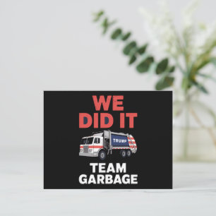Trump 2024 Lastbil Soppa Vi Gjorde Det Team Soppa Vykort
