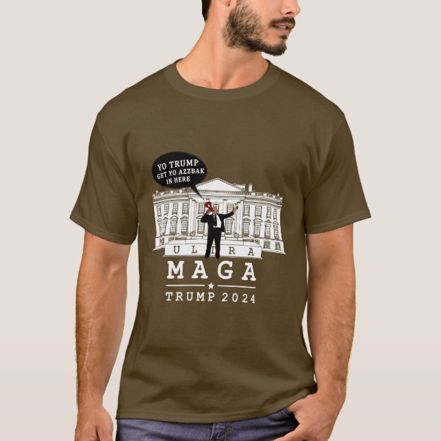 TRUMP 2024 MAGA T SHIRT (Framsida)