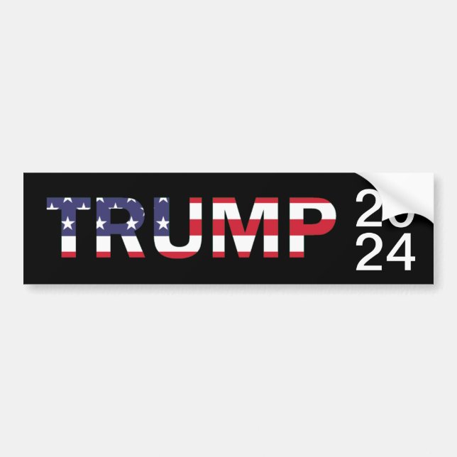 TRUMP 2024-märke Bildekal (Framsidan)
