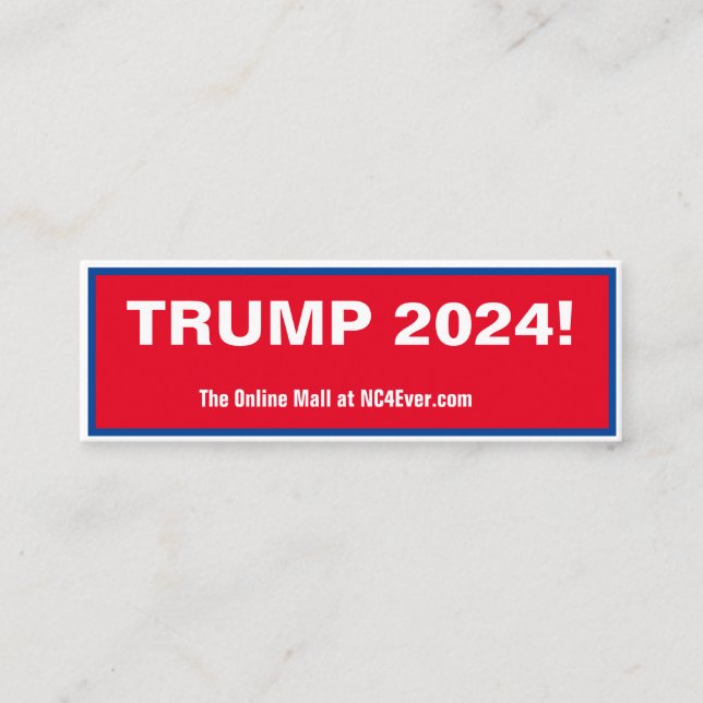 TRUMP 2024 mini-affärskort Mini Visitkort (Framsida)