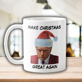 Trump 2024 Mugg-skott Gör jul Underbar igen Kaffemugg