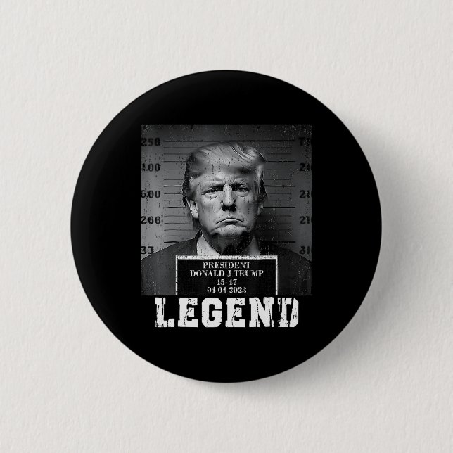 Trump 2024 Mugshot President Legend Knapp (Framsida)
