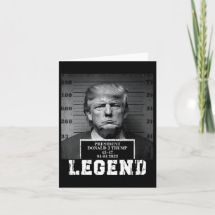 Trump 2024 Mugshot President Legend Kort