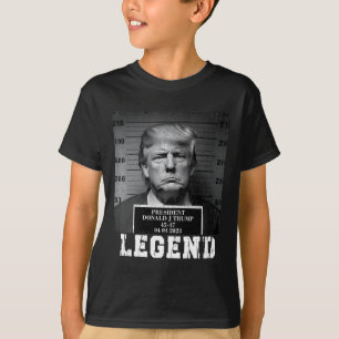 Trump 2024 Mugshot President Legend T Shirt
