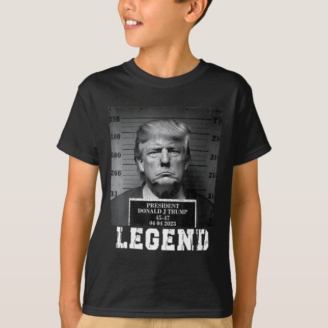 Trump 2024 Mugshot President Legend T Shirt (Framsida)