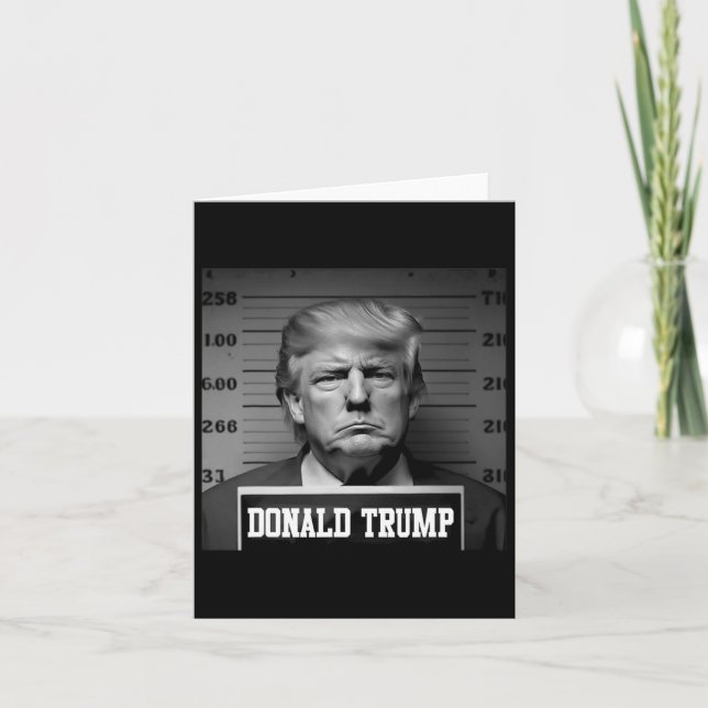 Trump 2024 Mugshot Trump Mugg Shot President Kort (Framsida)