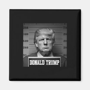 Trump 2024 Mugshot Trump Mugg Shot President Magnet