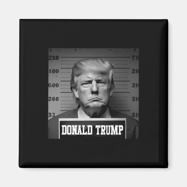 Trump 2024 Mugshot Trump Mugg Shot President Magnet (Framsidan)