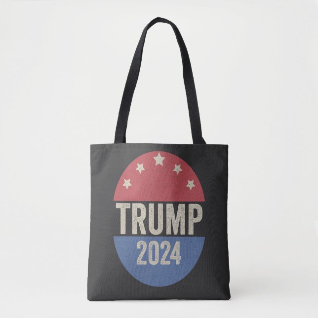 Trump 2024 Omröstning igen Lustigt val Tygkasse (Framsida)
