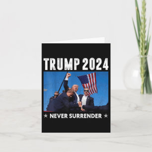 Trump 2024 Överlämna aldrig Pro Trump för presiden Kort