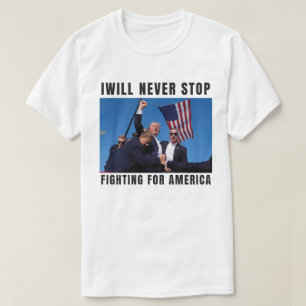 Trump 2024 Överlämnande aldrig T Shirt