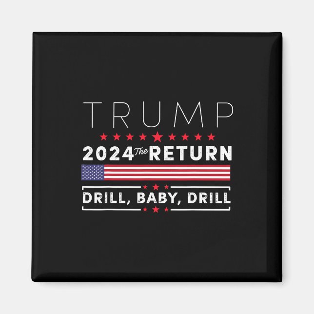 Trump 2024 Övning By2  Magnet (Framsidan)