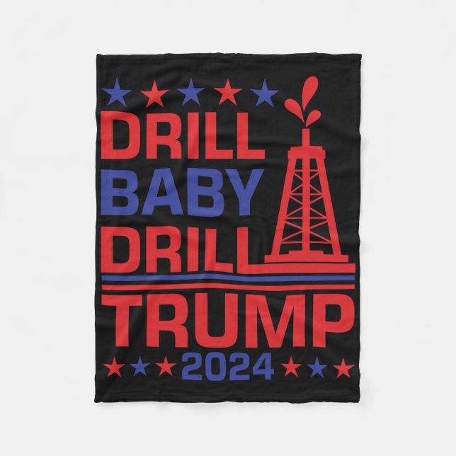 Trump 2024 Övning By3  Fleecefilt (Framsidan)