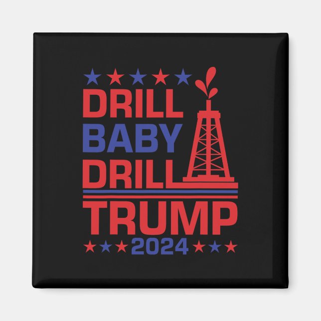 Trump 2024 Övning By3  Magnet (Framsidan)