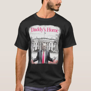 Trump 2024 "Pappas Hemma" Rosa  - Ta Amerika Tillb T Shirt