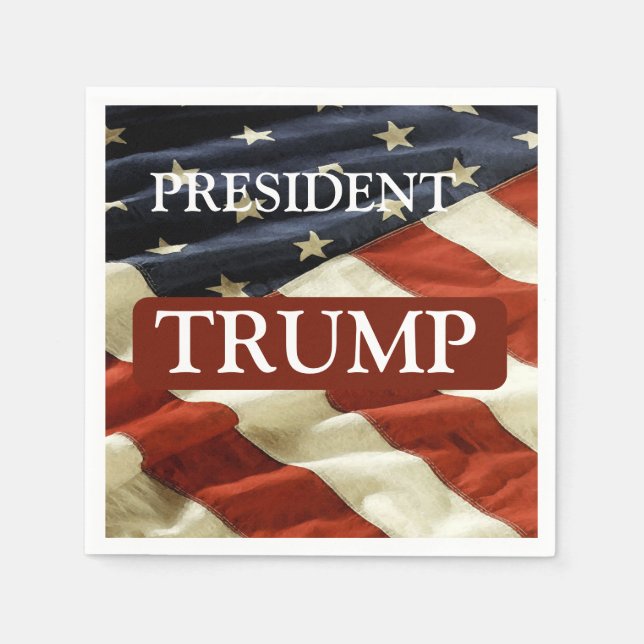 TRUMP 2024 PAPPERSSERVETT (Framsidan)