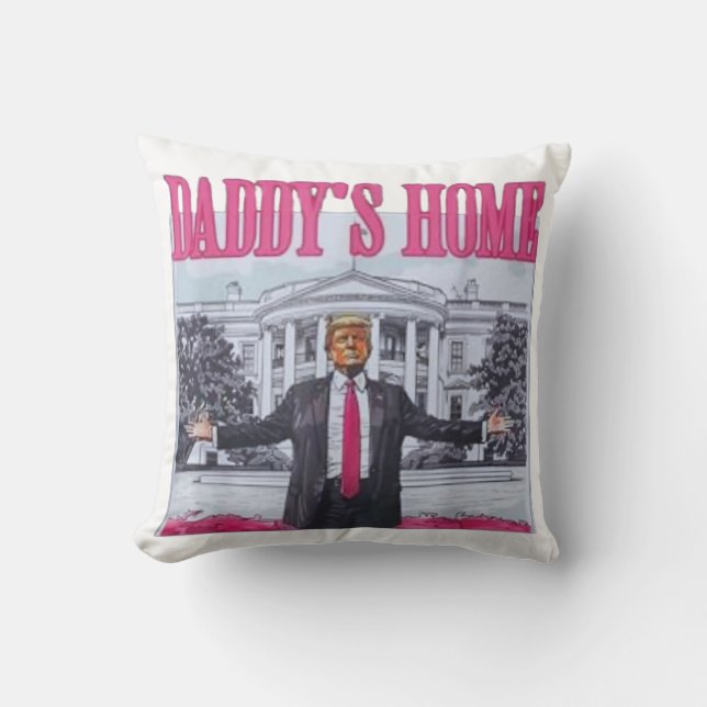 Trump 2024 PAPPOR HOME Kudde (Framsida)