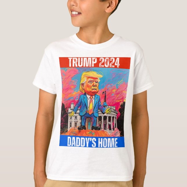 TRUMP 2024 PAPPOR HOME T SHIRT (Framsida)