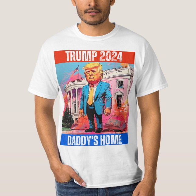 TRUMP 2024 PAPPOR HOME T SHIRT (Framsida)