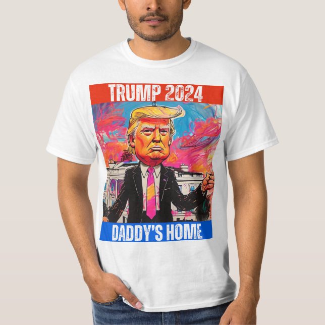 TRUMP 2024 PAPPOR HOME T SHIRT (Framsida)