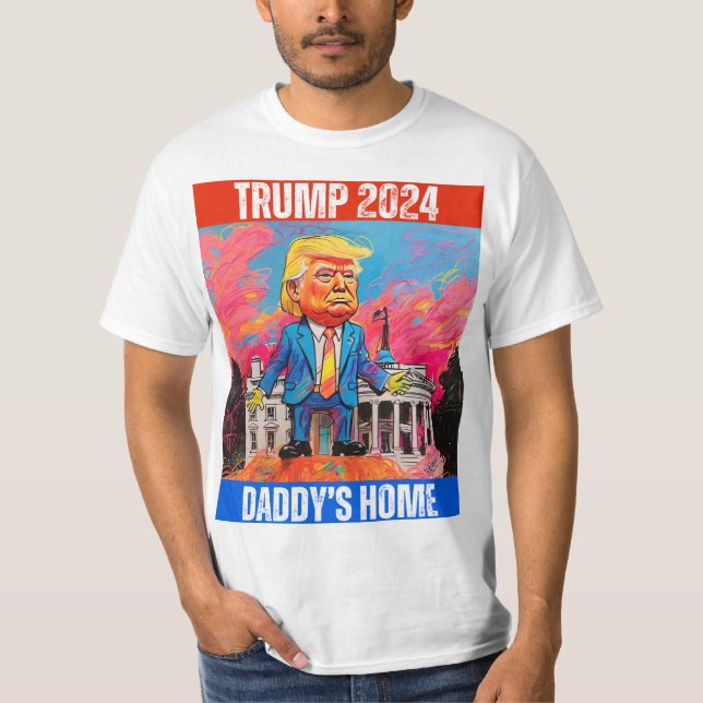 TRUMP 2024 PAPPOR HOME T SHIRT (Framsida)