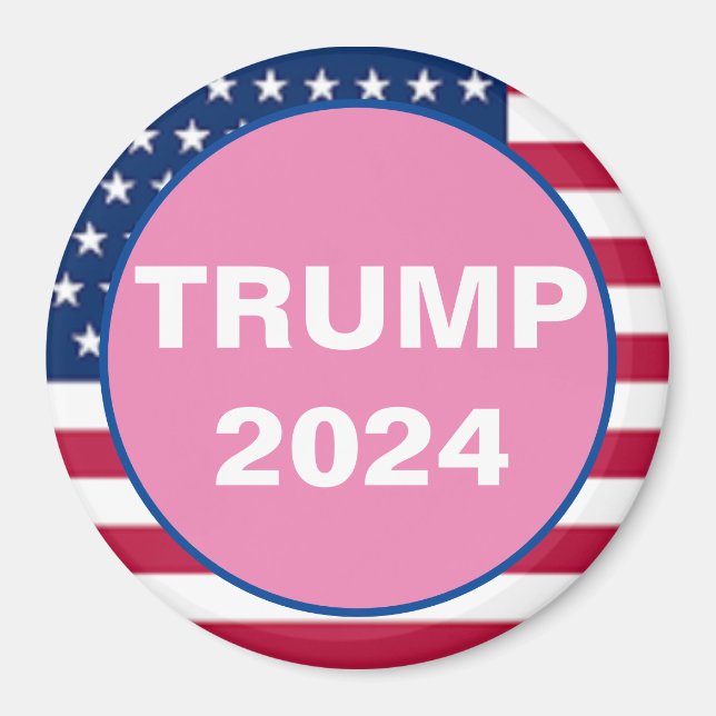 TRUMP 2024 Patriotic Magnet (Framsidan)