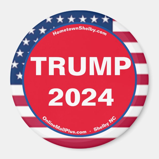 TRUMP 2024 Patriotic Magnet (Framsidan)
