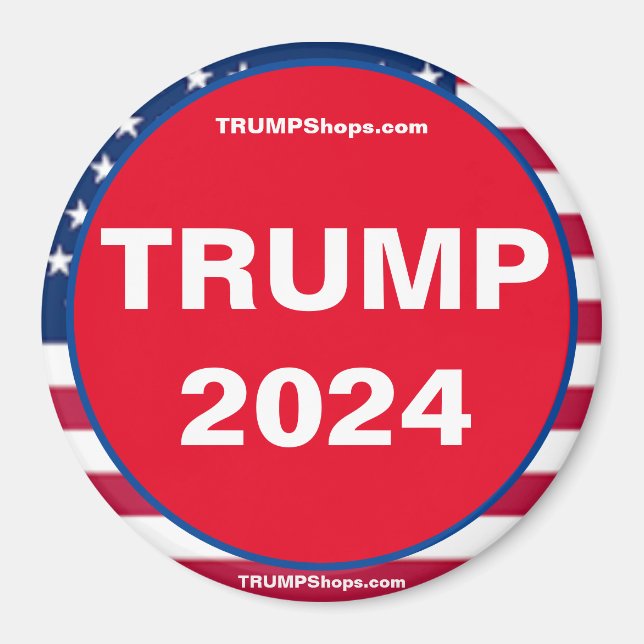 TRUMP 2024 Patriotic Magnet (Framsidan)