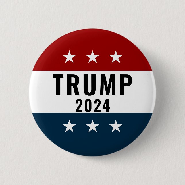 Trump 2024 Pinback Knapp (Framsida)