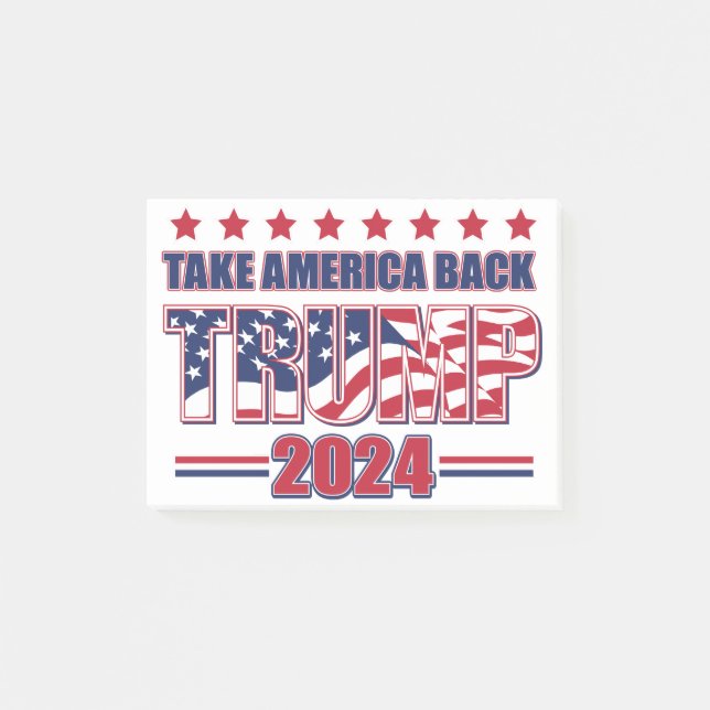 Trump 2024 post-it block (Framsida)