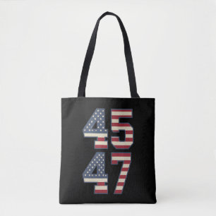 Trump 2024 President 45 47 Amerika USA Vintage Tygkasse