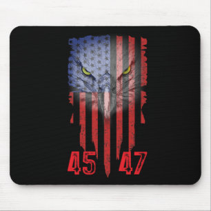 Trump 2024 President 45 och 47 American Flagga Tru Musmatta