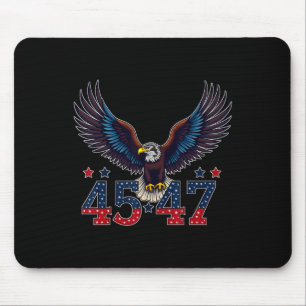 Trump 2024 President 45 och 47 American Flagga Tru Musmatta