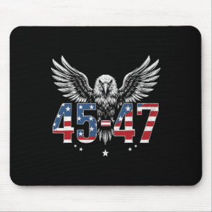Trump 2024 President 45 och 47 American Flagga Tru Musmatta