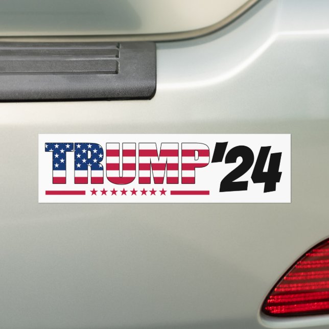 Trump 2024 President Kampanj Bildekal (På Bil)