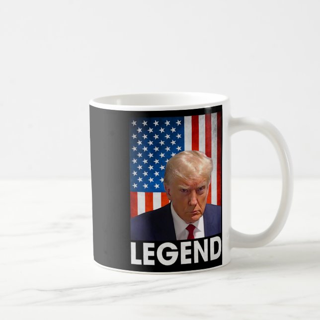 Trump 2024 President Legend American Flagga Kaffemugg (Höger)