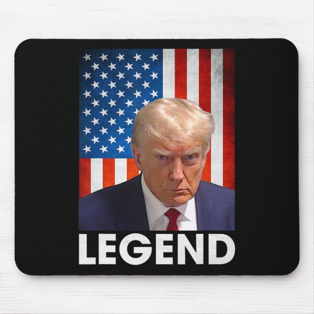 Trump 2024 President Legend American Flagga Musmatta (Framsidan)