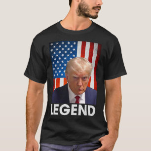 Trump 2024 President Legend American Flagga T Shirt