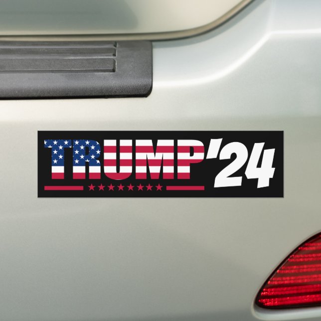 Trump 2024 presidentkampanj bildekal (På Bil)