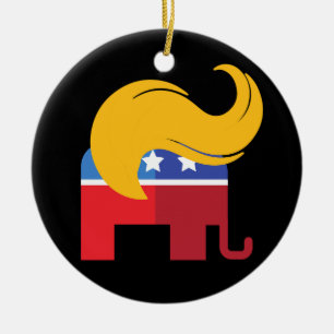 Trump 2024 Presidentval Julgransprydnad Keramik