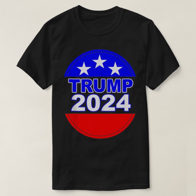 Trump 2024 Presidentval Kampanj Fjärde 4 T Shirt (Design framsida)