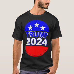 Trump 2024 Presidentval Kampanj Fjärde 4 T Shirt