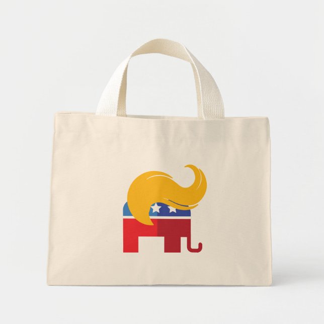 Trump 2024 Presidentval Mini Tygkasse (Framsidan)
