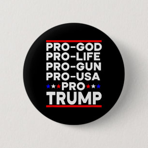 Trump 2024 Pro Vapen Pro Liv Pro Gud Pro Usa Repub Knapp