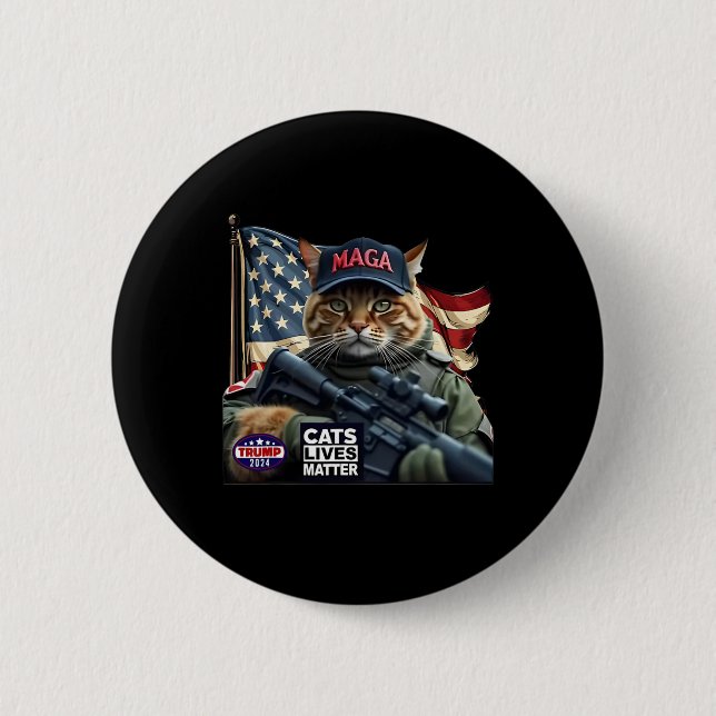 Trump 2024 problem med katter knapp (Framsida)