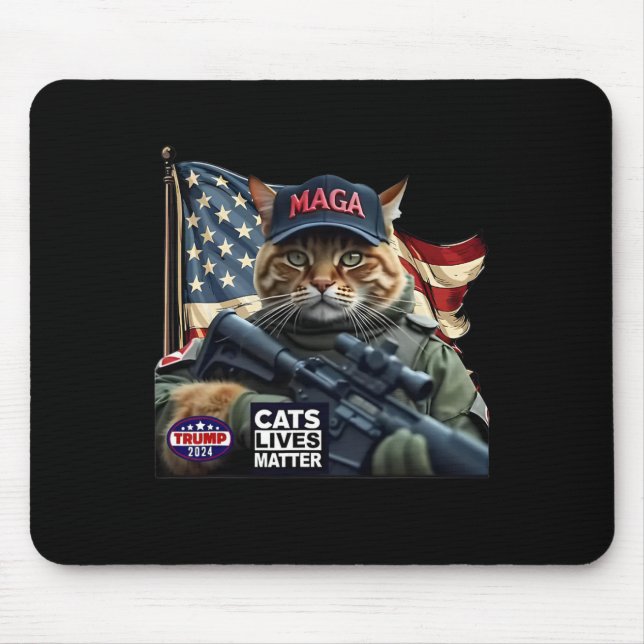 Trump 2024 problem med katter musmatta (Framsidan)