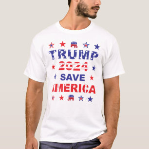 TRUMP 2024 RÄDDA AMERIKA T SHIRT